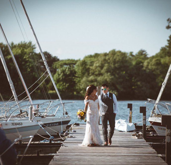 Trenton Journalistic Waterfront Wedding Photography