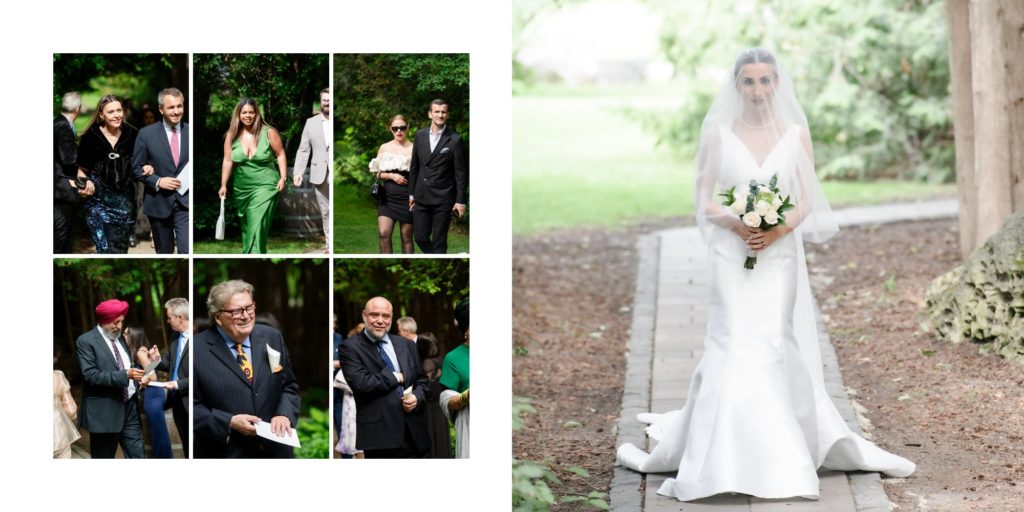 guests arrive at Millcroft Inn wedding ceremony