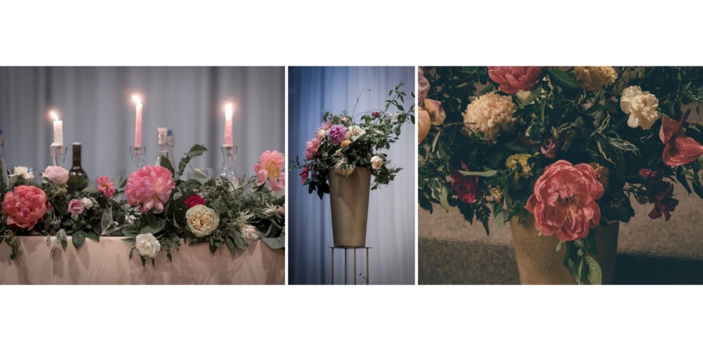 flower arrangement at Hazelton Manor