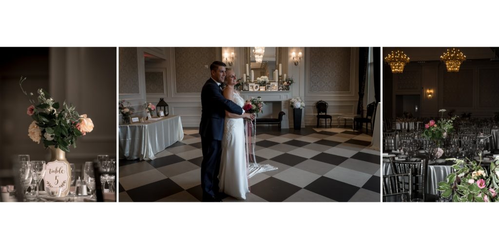 diamond patterned ceremony floor