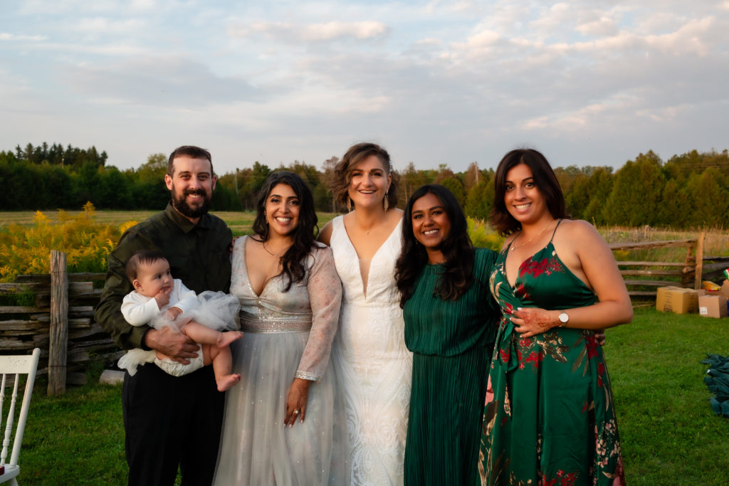 candid family photos at wedding