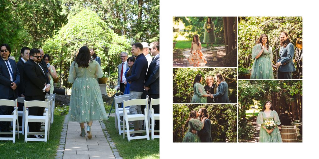 garden ceremony at the millcrofft inn