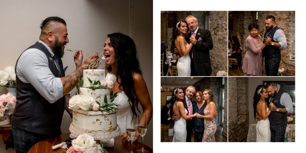 cake cutting photos at the millcroft inn