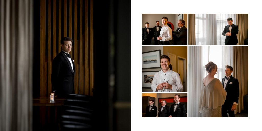 groom prep in toronto hotel