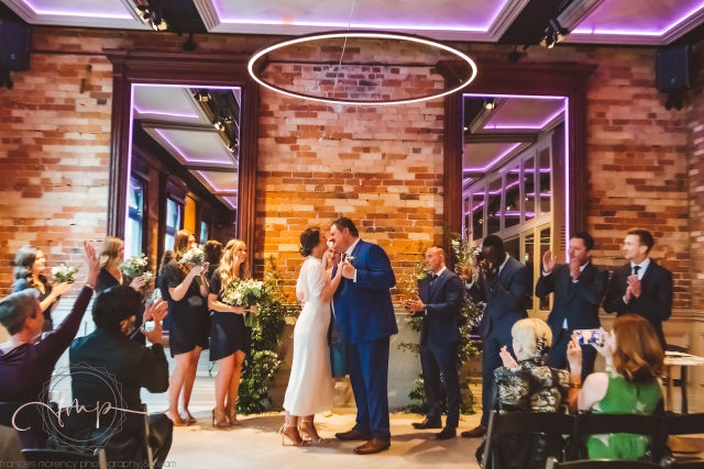 wedding ceremony at Gladstone House Toronto