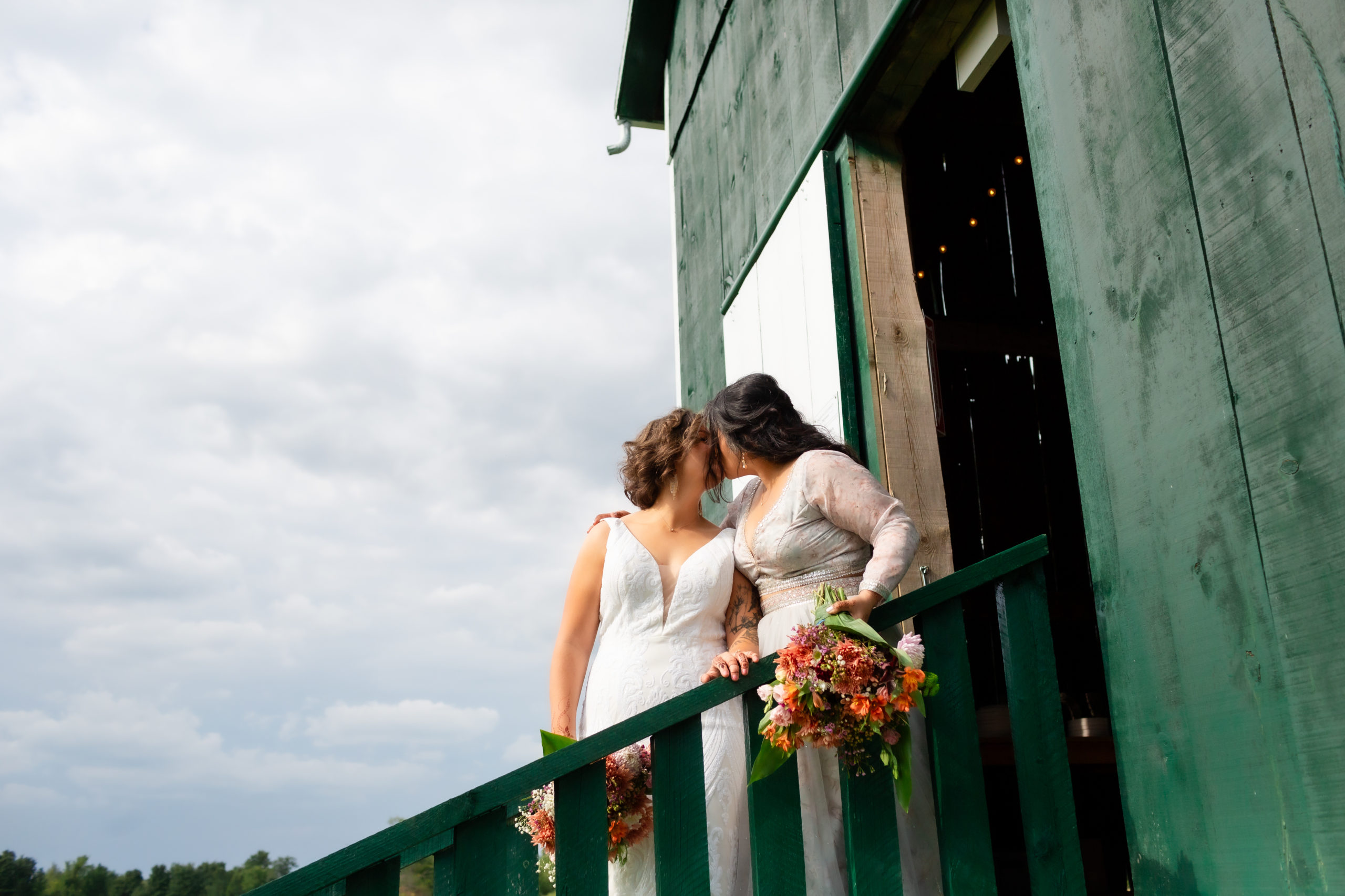 Feversham wedding venue photos with two brides