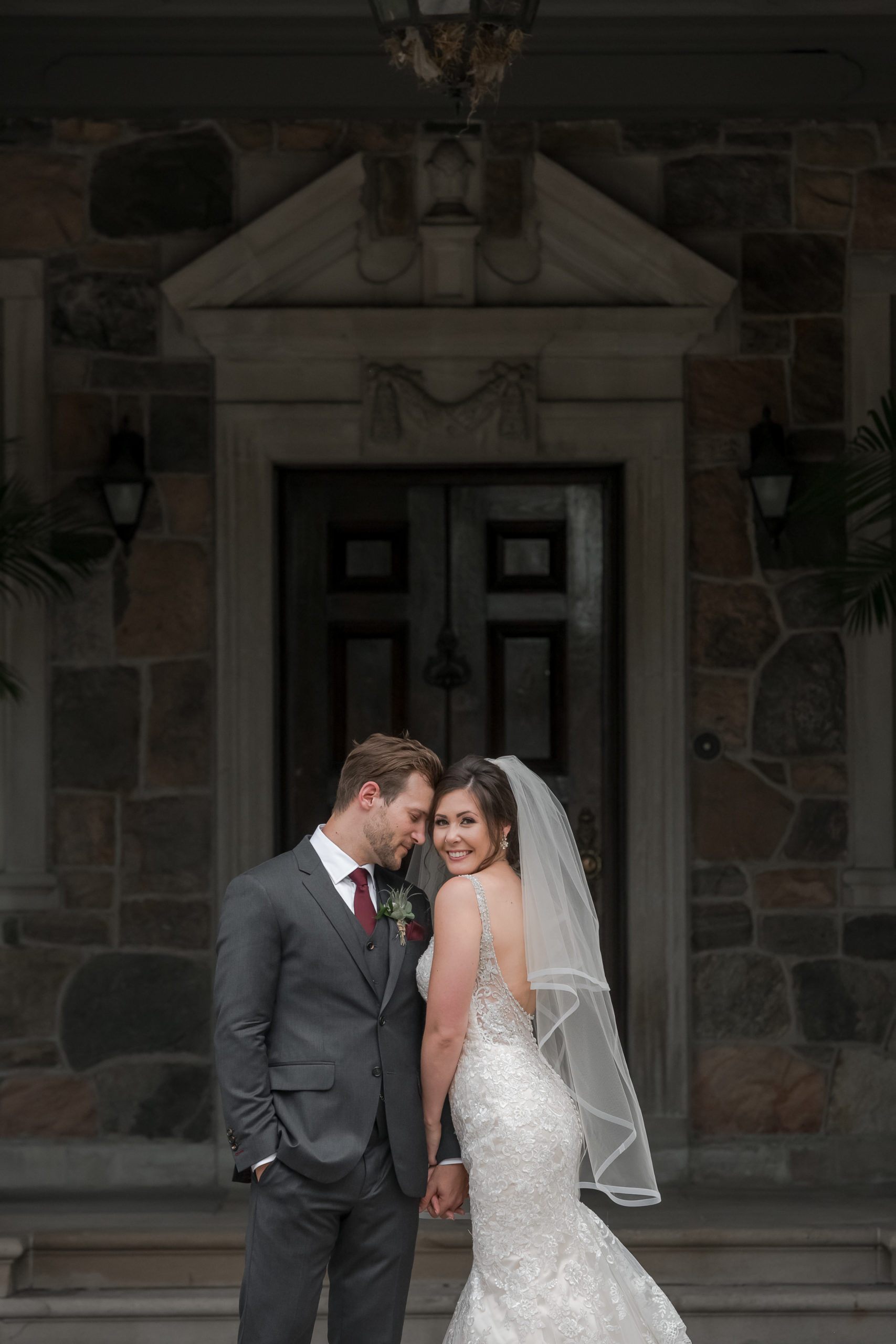 bride groom portrait at Eaton Hall