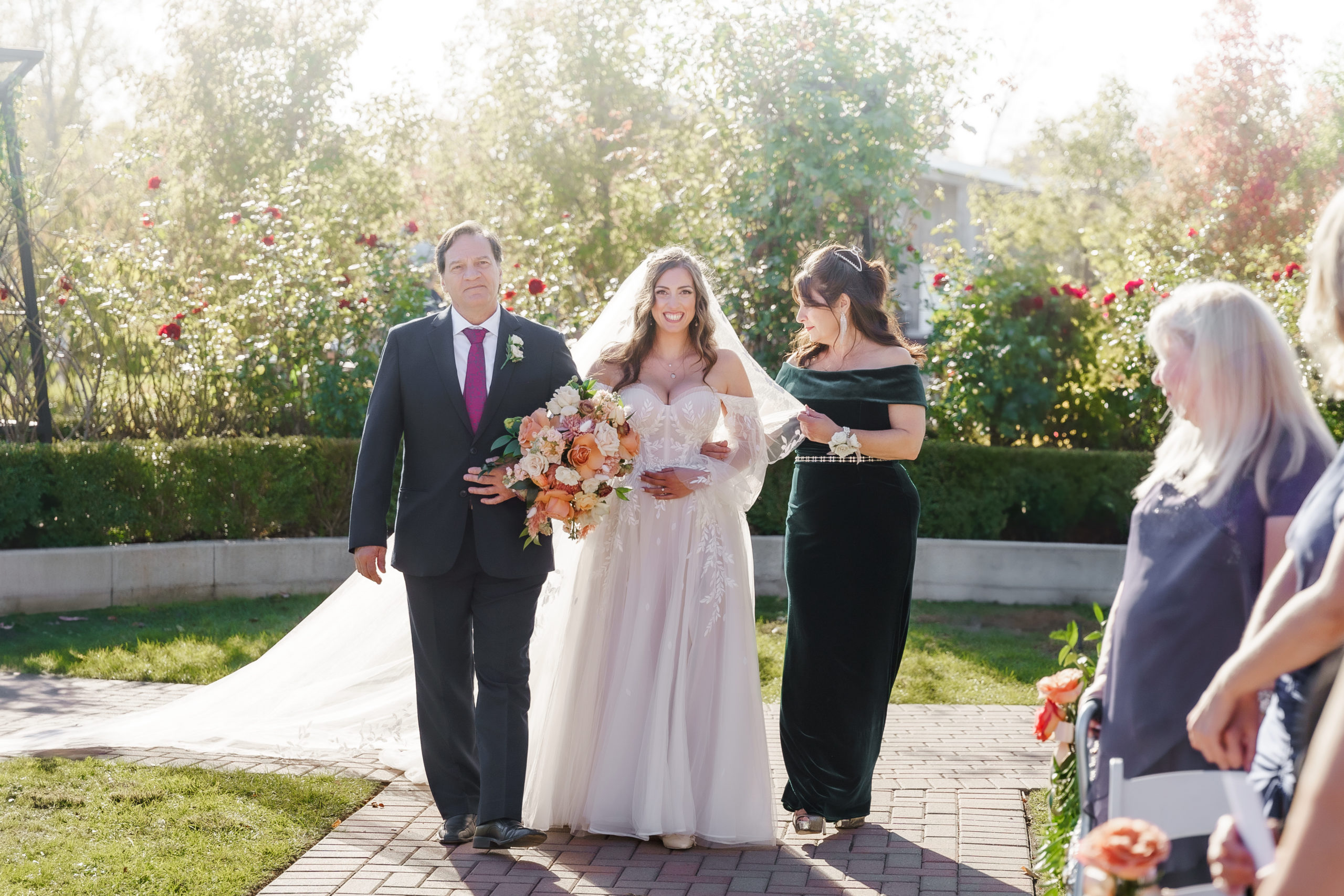 bride processional with parents