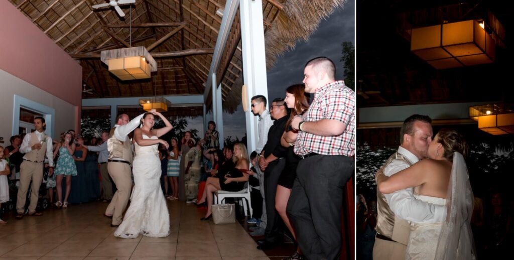 First Dance in open air hut at Cuba wedding