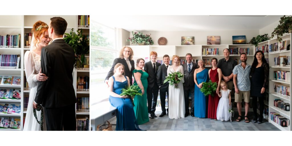 family formals inside church library