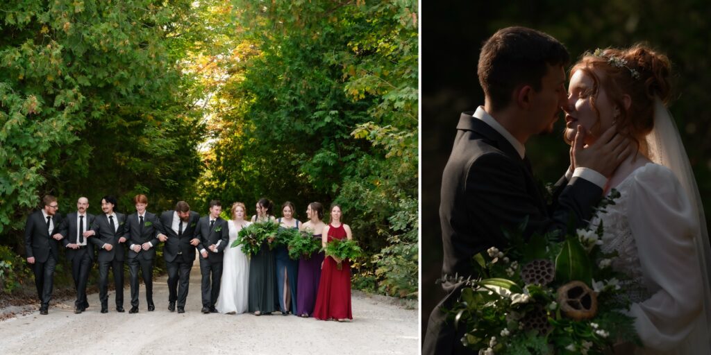 wedding party photos in Sauble Beach 